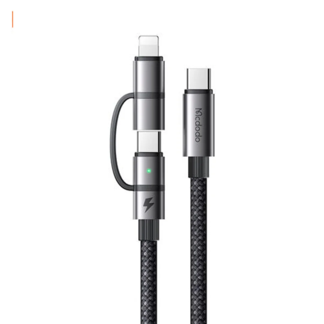 Mcdodo 2-in-1 100W USB-C to USB-C + Lightning Fast Charging Data Cable 1.2m – CA-0450